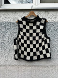 MeneSlipover by Studio.Mene - Checkard Schachbrett Pullunder Oversize